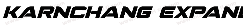 Karnchang ExpandedBoldItalic字体转换